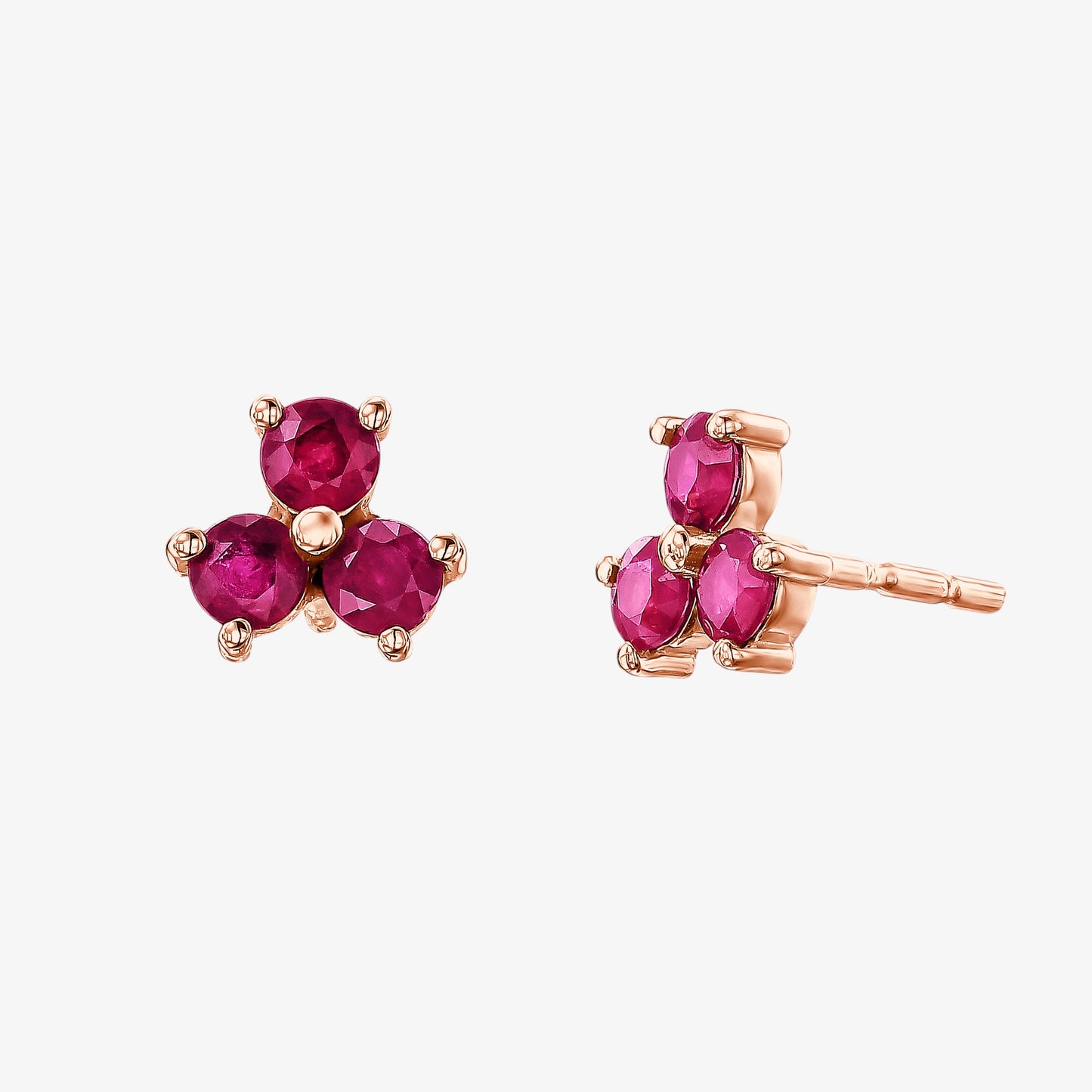 DANIELLE RUBY STUD EARRINGS