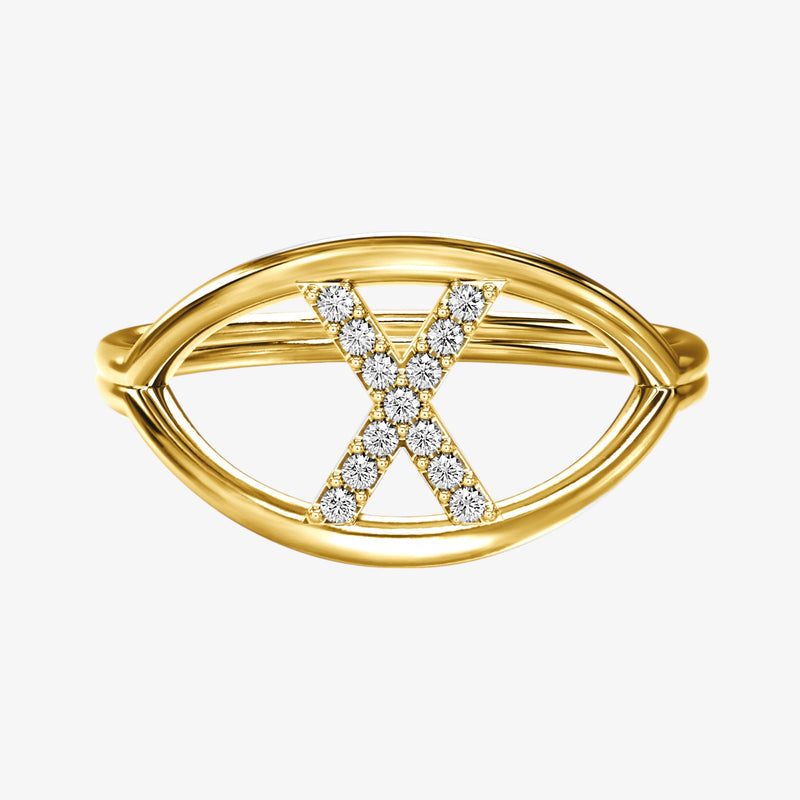 KEREN CUSTOMIZABLE LETTER RING