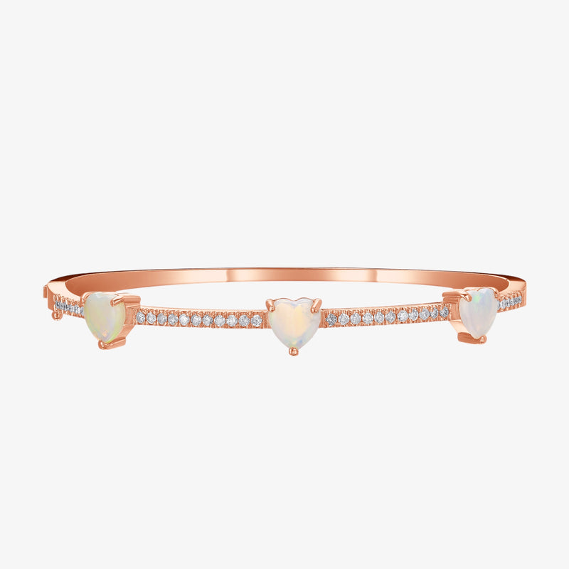 CAROLYNE'S HEART BANGLE