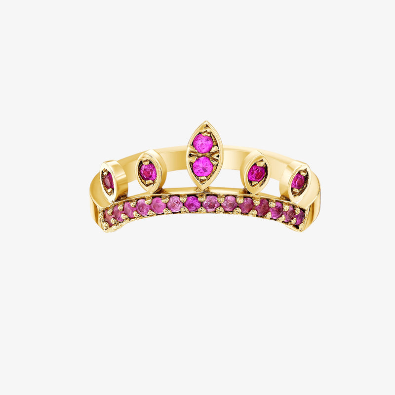 CELIA PINK SAPPHIRE BAND