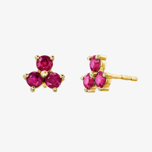 DANIELLE RUBY STUD EARRINGS