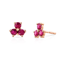 DANIELLE RUBY STUD EARRINGS